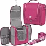 BOACAY Extra Große Kulturbeutel für Damen, Herren, Kinder, Kulturtasche mit Henkel, Reise Kosmetiktasche zum Aufhängen, Schminktasche, Waschtasche