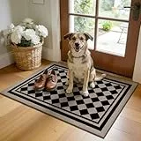 Enyhom Schmutzfangmatte Innen 60 x 90 cm, rutschfest Fußmatte Waschbar Absorbierend Fussmatte Schuhmatte Strapazierfähiger Eingangsteppich für Haustür & Eingang