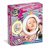 Clementoni Make-up-Spiegel Deluxe - Runder Schminkspiegel mit Beleuchtung, Make-up-Palette und Ablagen für Nagellacke, Fördert Kreativität im Beauty-Bereich, Ab 6 Jahren