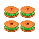 WETOOLPLUS Ersatzspulen Fadenspule Rasentrimmer für Worx WA0014 Spule & Line für WG168, WG190 & WG191 schnurlose Rasentrimmer, 4 Stück