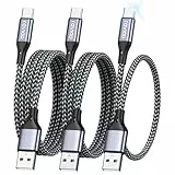 RAVIAD USB C Kabel [3Stück 0.3M+1M+2M] iPhone 16 ladekabel 3A USB Typ C Kabel Schnellladekabel USB C, Ladekabel USB C für iPhone 16 15 Pro, Samsung Galaxy S24 S23 S22 S21 S20 Note10, Huawei P60