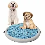 MEWOOFUN Schnüffelmatte für Hunde, 41,8 x 41,8 cm, interaktives Futterspiel, Training, natürliche Futterfähigkeiten und Stressabbau, rutschfeste Matte für Hunde und Katzen