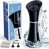 Ohrenschmalz Entferner Ohrenreiniger, Sicherer Ohrreiniger für Erwachsene mit Doppeltank und Smart Temperatursensor, Elektrischer Ohrenspülung Ear Cleaner IPX7 Wasserdicht Ohrenkerzen 3 Ohr Tipps
