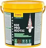 sera Koi Futter All Seasons Probiotic 7 kg | Ganzjährige Fütterung | Mit Bacillus subtilis für gesunde & Starke Koi | Reduzierte Wasserbelastung | Naturnahe Inhaltsstoffe | Innovation in Koifutter