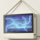 GeckoMan Ruhig Hybrides Spektrum Elektrischer Insektenvernichter Elektrisch Fliegenfalle Innenbereich Mückenfalle Innen Fruchtfliegenfalle Fliegenfänger Mückenlampe Insektenlampe mit 2 Ersatzbirnen