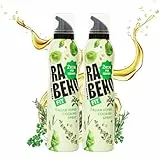 Rabeko Zero Kochspray kalorienarm| ITALIENISCHE KRÄUTER| 800 Portionen,2 kcal pro Sprühstoß| Pfannenspray zum Braten, Grillen & Backen| ohne Zusätze, ohne Zucker|Glutenfrei 2 x 200ml