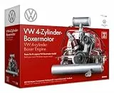 FRANZIS 67308 – Volkswagen VW 4-Zylinder Boxermotor 2 in 1, originalgetreuer Motorbausatz im Maßstab 1:4, inkl. Soundmodul, Anleitung und 100-seitigem Begleitbuch