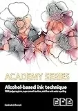 PLAY-CUT Academy Series Alcohol Ink Pad Din A5 Papier (Weiß) | 30 Bogen Malblock A5 für Alkohol Tinte 200g/m2 | Synthetisches Wasserfestes Papier für Acrylfarben Alkoholtinte Aquarell Farben