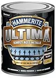 Hammerite Ultima Matt, Metallschutzlack, Hochwertiger Schutzlack für alle Metalle im Außenbereich, Schokoladenbraun RAL 8017, 750 ml