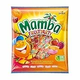 Mamba Fruitparty – 1 x 290 g – Leckere Kaubonbons in fünf fruchtigen Geschmacksrichtungen – Süßigkeiten Mix einzeln verpackt und ideal zum Teilen