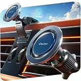 Cleviton für Magsafe Autohalterung, 2.14 kg-Starke Magnetkraft (22x N55), 0,4 mm Dünn, Armaturenbr, Handyhalterung Auto Magnet für iPhone 16/15/14/13/12 Serien, 3M Gelenk, Grau (C01)