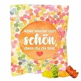 25x Gast-geschenke Tütchen: echte Trolli Gummibärchen mit 10% Fruchtsaft, 10g, farbenfrohe Tüte, schön, dass du da bist, Kleinigkeiten für jeden Anlass, Geburtstag, Hochzeit, Taufe & Party