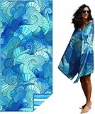 Strandtuch Mikrofaser Strandhandtuch Saunahandtuch Strandtücher 180x80 XXL Groß Strand Sandfrei Saunatuch Damen Microfaser Handtuch Beach Towel Herren Sauna Zubehör Schnelltrocknend Strandlaken Dünn