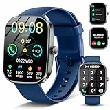 Smartwatch Herren Damen, 1.91'' Zoll HD Smart Watch mit Bluetooth Anrufe, Fitness Tracker mit 110+ Sportmodi, Herzfrequenz SpO2 Schlafmonitor Schrittzähler, IP68 Wasserdicht Fitnessuhr für Android iOS