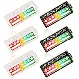 My Social Battery Pin, 6 Stück Lustige Broschen für Soziale Stimmung, Verstellbare Pins Anstecker mit 7 Emotionen, Stilvolle Sozial Batterie Pins Broschen Anstecknadeln Geeignet für Männer und Frauen