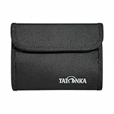 Tatonka Euro Wallet RFID Block - Geldbörse mit RFID-Blocker - TÜV geprüft - Kreditkarten-Fächer, Sichtfenster und Münzgeldfach, Schwarz