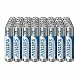 Philips Ultra AAA Alkali-Batterien - Zuverlässig für Fernbedienungen, Spielzeug und kleine Gadgets, 40 Stück