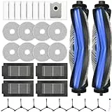 31 Stück Zubehör für ECOVACS DEEBOT T50 PRO Omni Gen2 /T50 PRO Omni / T50 Omni Saugroboter, Ersatzteile mit 2 Hauptbürste, 8 Staubbeutel, 8 Wischpads, 4 Filter, 8 Seitenbürsten, 1 Reinigungsbürste