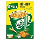 Knorr Cup a Soup Hühnersuppe mit Nudeln schnelle Nudelsuppe ohne Farbstoffe und ohne geschmacksverstärkende Zusatzstoffe 12x 3 Portionen