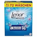 Lenor Pulverwaschmittel Universal Aprilfrisch, 72 Waschladungen, Extra Geruchsabwehr Und Lang Anhaltende Frische