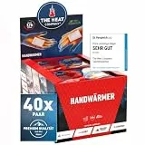 THE HEAT COMPANY Handwärmer - 40 Paar - EXTRA WARM - Taschenwärmer Wärmepads - Fingerwärmer: 12 Stunden warme Hände - luftaktiviert