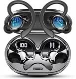 2026 Bluetooth Kopfhörer Sport, Kopfhörer Kabellos Bluetooth 5.4 Hi-Fi Stereo, 50 Std In Ear Kopfhörer mit ENC Noise Cancelling und 4 HD Mics, LED-Anzeige, IP7 Wasserdicht Kabellose Ohrhörer mit USB-C