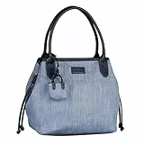 Gabor Granada Denada Damen Shopper Umhängetasche Reißverschluss Groß Blau Mix