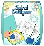 Ravensburger Spiral-Designer Mini, Zeichnen Lernen für Kinder ab 6 Jahren, Kreatives Zeichen-Set mit Mandala-Schablone für farbenfrohe Spiralbilder und Mandalas