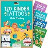 Famifidus 120 Kinder Tattoos hautfreundlich I Zauberhaftes Geschenk für Mädchen und Jungen I Dermatologisch SEHR GUT I Tattoo Kinder Made in Germany I Tattoo für Jungs & Mädchen