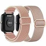 TUCOMO Armband für 19mm Veryfitpro ID205L, Willful ID205L SW021/YAMAY ID205L SW021/LIFEBEE ID205L, Dehnbares Nylon Geflochtenes Loop Elastische Ersatzband für Uwatch3 GT Ufit Herren Damen