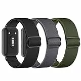 TUCOMO Elastische Nylon Armband Kompatibel mit Samsung Galaxy Fit 3, Loop Dehnbare Ersatzarmband Uhrenarmband für Samsung Galaxy Fit 3 SM-R390 Herren Damen