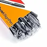 Pentel S520-A Sign Pen Faserschreiber, 0,8 mm Strichstärke, schwarz, 12er Pack