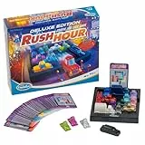 ThinkFun 76617 - Rush Hour - Das bekannte Stau-Spiel in der Deluxe Edition mit Fahrzeugen in Metalloptik, Logikspiel für Erwachsene und Kinder ab 8 Jahren