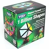 TOSY Magnet Pyramid Glow – 1 Würfel verwandelt Sich in 1 Milliarde Formen, 12 Teile, 243 Magnete, Leuchtend, Ostergeschenk für Kinder, holografisches Design, kreatives STEM/STEAM-Puzzle