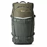 Lowepro Flipside Trek 350 AW Rucksack, Fotografie-Kamerarucksack für DSLR-Kamera und mehrere Objektive, Kameratasche für Tablet, Kamerazubehör, Stativ, Farbe Grau