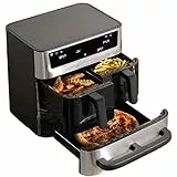 Cuisinart Tri Zone 13,6L Heißluftfritteuse & Ofen | PFAS-frei | 3 Zonen | 2×4,3L Körbe + 5L Schublade | 9-in-1: Frittieren, Backen, Grillen, Dörren, Pizza, Toast, Manuell | Sync & Match