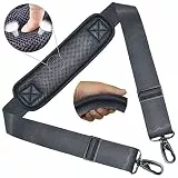 Schultergurt, ZINZ 58' Universal Verstellbare Schulterriemen Dauerhafte belüfteten mit Metall Drehhaken für Gepäck Duffel Kameratasche Laptoptasche Reisetasche Sporttaschen，Dunkelgrau