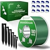 KESSER® Begrenzungskabel 100m + 350 Erdspieße + 12 Kabelverbinder für Mähroboter Rasenmäher Rasenroboter Zubehör Set Begrenzungsdraht Universal kompatibel mit Gardena/Bosch/Worx/Einhell/Honda/ROBOMOW