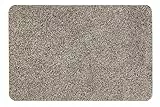 andiamo Fußmatte innen Samson – waschbare Baumwoll-Schmutzfangmatte - rutschfest, saugstark & hochwertig - Fußabtreter für den Eingang | 50 x 80 cm, Granit
