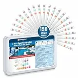 Veddelholzer 3-in-1 Pool Teststreifen (150 Stück) – pH-Wert, Freies Chlor & Alkalinität messen – Schnelle Wasseranalyse für Pool, Whirlpool & Spa