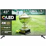 CHiQ U43QM8E 43 Zoll QLED TV, UHD 4K Smart TV, Google TV, WiFi, Bluetooth 5.0, DBX TV, Dolby Audio, Google Assistant, Chromecast, Triple Tuner, Netflix