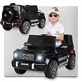Actionbikes Motors Kinder Elektroauto Mercedes AMG G63 | 2,4 Ghz Fernbedienung - Lizenziert - Kinderauto elektrisch - Elektrofahrzeuge - Spielzeugauto - Elektro Auto für Kinder ab 3 Jahre (Schwarz)