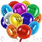 DecoGlee 30 Stk 45,7 cm große farbenfrohe runde Folienballons große farbige runde Helium Mylar Ballons für Geburtstag Hochzeit Brautdusche Jubiläum Verlobung Party Dekorationen Supplies