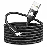 USB C Kabel 3M Lange USB Typ C Ladekabel USB C Schnellladekabel Nylon USB auf USB C Kabel für Samsung Galaxy S23 S22 S24 A12 A32 A53 PS5, Usbc Ladekabel für iPhone 15 16 17 Pro Max iPad Switch Handy