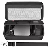 Hülle Kompatibel mit Apple 2024 Mac mini M4 / M4 Pro Chip Desktop Computer, Hard Electronics Organizer Passt für Tastatur, Magic Mouse, Ladegerät und Zubehör (nur Box) - Schwarz