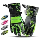 West Biking Skihandschuhe Kinder, 3M Thinsulate Warm Handschuhe Kinder Wasserdicht Winddicht, Winterhandschuhe Touchscreen, Kinder Handschuhe Winter Für 6-12 Jahre Jungen Und Mädchen