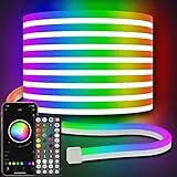 AILBTON 10m Neon Led Strip,Flexible Neon LED Streifen,Control with App/Remote,Multiple Modes,Music Sync Gaming RGB Led Strip Lights