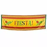 Boland 54406 - Banner Fiesta, Größe 74 x 220 cm, Polyester, Mexiko, Wanddekoration, Hängedekoration, Fahne, Partydekoration, Geburtstag, Mottoparty, Karneval