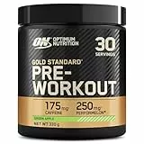 Optimum Nutrition Gold Standard Pre Workout Powder, Nahrungsergänzungsmittel mit Kreatin Monohydrat, Beta Alanin, Koffein und Vitamin B Komplex, Saurer Apfel-Geschmack, 30 Portionen, 330 g