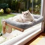 Pecute 66x39cm Weiche Katzen Fenster Hängematte, Fensterliege für Hält 18kg